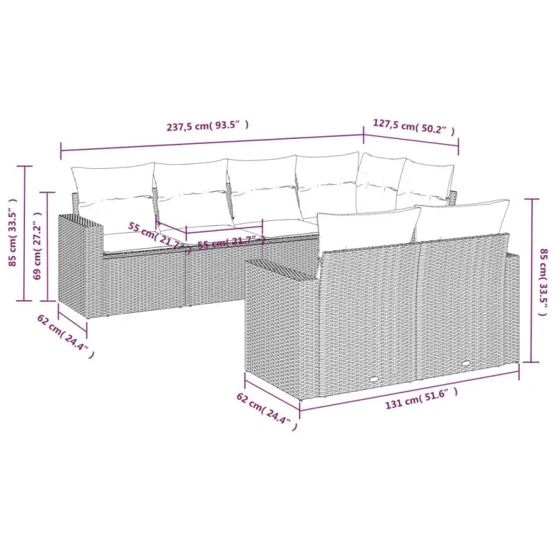 Modulaire tuinbank met beige materiaal en waterdichte tas voor buitengebruik - Modulaire tuinbanken