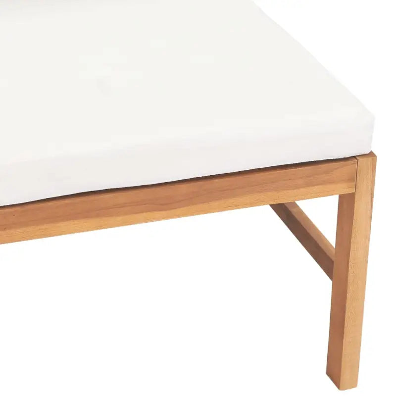 Modulaire tuinbank met fijn geschuurd hout en comfortabele kussens - Modulaire tuinbanken
