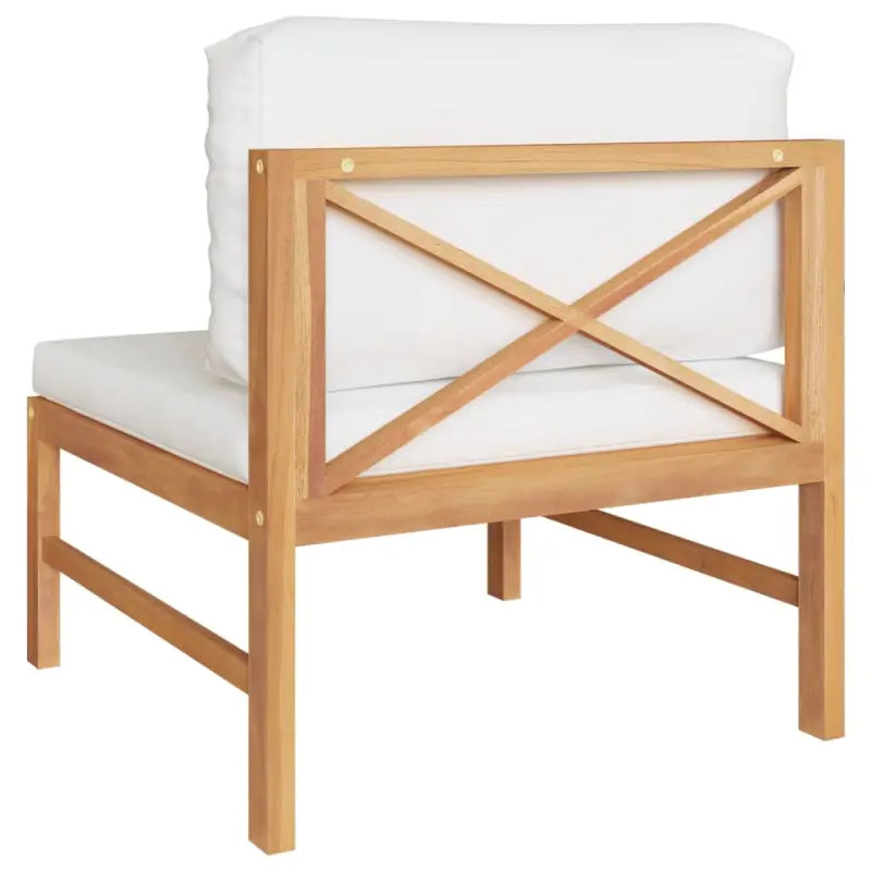 Modulaire tuinbank met fijn geschuurd hout en comfortabele kussens - Modulaire tuinbanken
