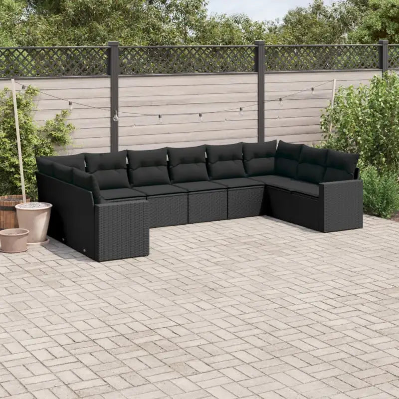 Modulaire tuinbank met gepoedercoat staal afmetingen en waterdichte tas - Zwart / 1 / Zonder tafel - Modulaire