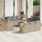 Modulaire tuinbank met gepoedercoat staal en waterdichte tas - Beige en grijs / 1 / Met tafel - Modulaire tuinbanken
