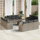 Modulaire tuinbank met gepoedercoat staal en waterdichte tas - Grijs / 1 / Met tafel - Modulaire tuinbanken