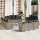 Modulaire tuinbank met gepoedercoat staal en waterdichte tas - Grijs / 1 / Zonder tafel - Modulaire tuinbanken