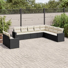 Modulaire tuinbank met gepoedercoat staal en waterdichte tas in beige materiaal - Zwart en crème / 1 / Zonder tafel