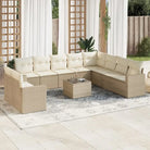 Modulaire tuinbank met gepoedercoat staal en waterdichte tas in beige materiaal - beige en crèmekleurig / 1 / Met tafel