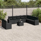 Modulaire tuinbank met gepoedercoat staal en waterdichte tas in beige materiaal - Zwart / 1 / Met tafel - Modulaire