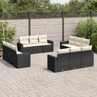 Modulaire tuinbank met gepoedercoat staal en waterdichte tas - Zwart en crème / 1 / Zonder tafel - Modulaire tuinbanken
