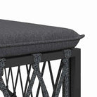Modulaire tuinbank met geweven stof en afmetingen rugkussen - Modulaire tuinbanken