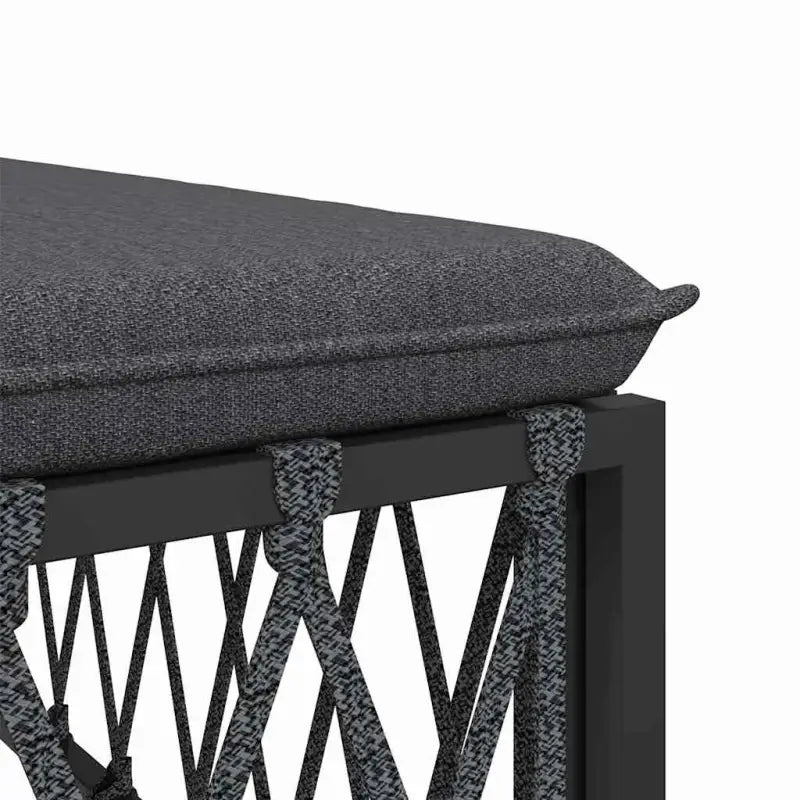Modulaire tuinbank met geweven stof en afmetingen rugkussen - Modulaire tuinbanken