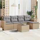 Modulaire tuinbank met grijs materiaal en gepoedercoat staal afmetingen - Beige en grijs / 1 / Met tafel - Modulaire