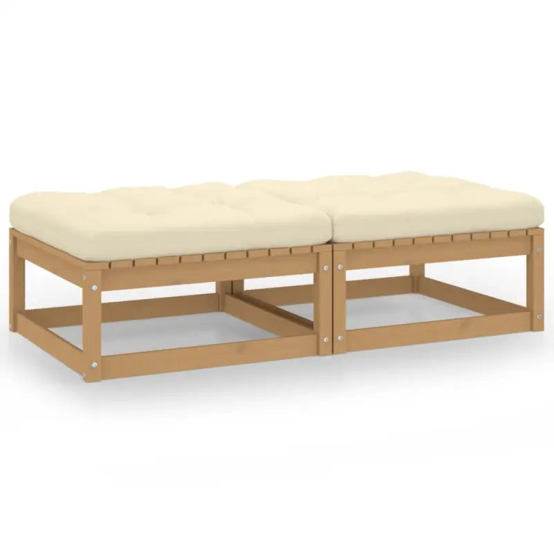 Modulaire tuinbank met massief grenenhout voor ontspanning - Honingbruin / 1 - Modulaire tuinbanken