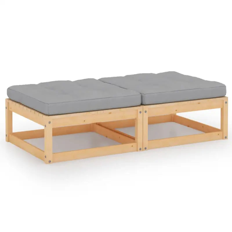 Modulaire tuinbank met massief grenenhout voor ontspanning - Bruin / 1 - Modulaire tuinbanken