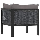 Modulaire tuinbank met poly rattan en dikte kussen voor binnen en buiten - Modulaire tuinbanken