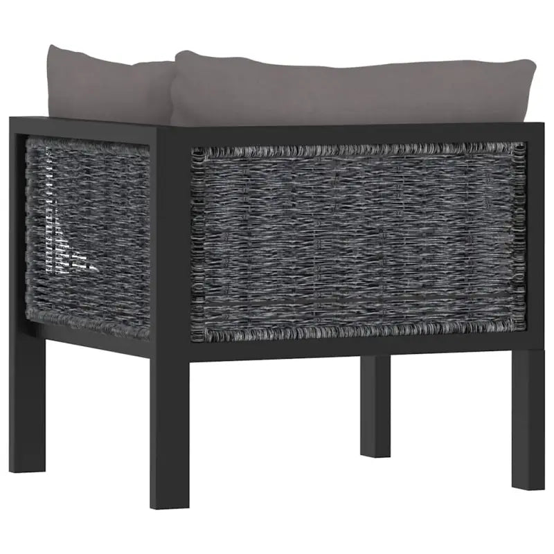 Modulaire tuinbank met poly rattan en dikte kussen voor binnen en buiten - Modulaire tuinbanken