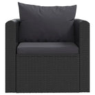 Modulaire tuinbank met poly rattan en gepoedercoat stalen frame - Modulaire tuinbanken