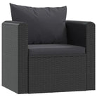 Modulaire tuinbank met poly rattan en gepoedercoat stalen frame - Modulaire tuinbanken