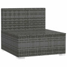 Modulaire tuinbank met staalframe en chroomkleurige pootjes - Modulaire tuinbanken