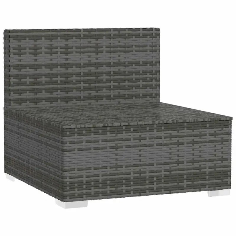 Modulaire tuinbank met staalframe en chroomkleurige pootjes - Modulaire tuinbanken