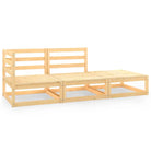 Modulaire tuinbank met voetenbank van massief grenenhout - Naturel / 1 / hoek + midden + voetensteun - Modulaire