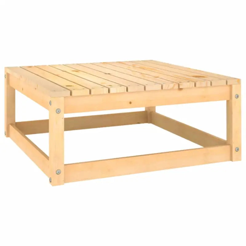Modulaire tuinbank met voetenbank van massief grenenhout - Naturel / 1 / voetensteun - Modulaire tuinbanken