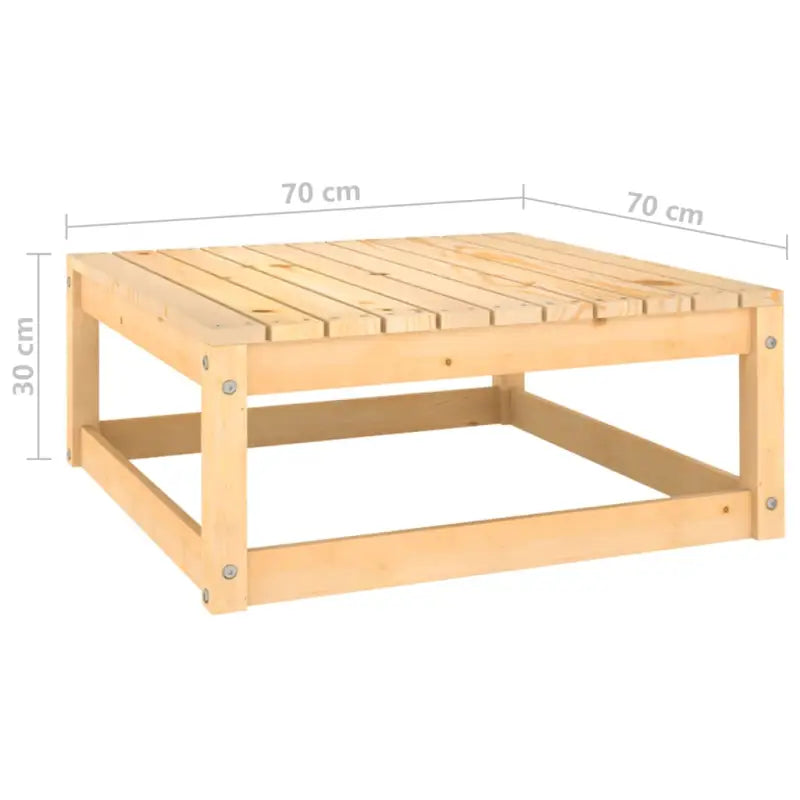 Modulaire tuinbank met voetenbank van massief grenenhout - Modulaire tuinbanken
