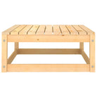 Modulaire tuinbank met voetenbank van massief grenenhout - Modulaire tuinbanken