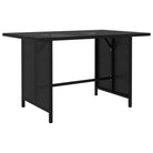 Modulaire tuinbank met waterbestendige PE-rattan tafel - Zwart / 1 / Tafel - Modulaire tuinbanken