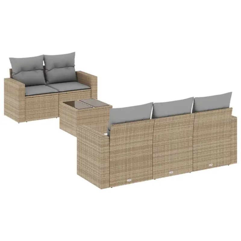 Modulaire tuinbank met waterdichte tas en beige materiaal van gepoedercoat staal - Modulaire tuinbanken