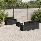 Modulaire tuinbank met waterdichte tas en beige materiaal van gepoedercoat staal - Zwart / 6 - Modulaire tuinbanken