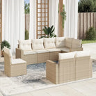 Modulaire tuinbank met waterdichte tas en beige materiaal - beige en crèmekleurig / 1 / Zonder tafel - Modulaire