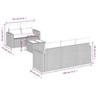 Modulaire tuinbank met waterdichte tas en beige materiaal van gepoedercoat staal - Modulaire tuinbanken