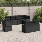 Modulaire tuinbank met waterdichte tas en beige materiaal - Zwart / 1 / Zonder tafel - Modulaire tuinbanken