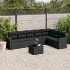 Modulaire tuinbank met waterdichte tas en gepoedercoat staal in beige - Zwart / 1 / Met tafel - Modulaire tuinbanken