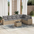 Modulaire tuinbank met waterdichte tas en gepoedercoat staal in beige - Beige en grijs / 1 / Met tafel - Modulaire