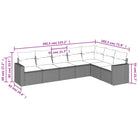 Modulaire tuinbank met waterdichte tas en gepoedercoat staal in beige - Modulaire tuinbanken
