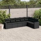 Modulaire tuinbank met waterdichte tas en gepoedercoat staal in beige - Zwart / 1 / Zonder tafel - Modulaire tuinbanken
