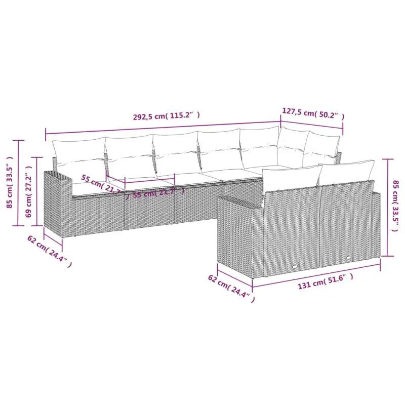 Modulaire tuinbank met waterdichte tas en zwart gepoedercoat staal - Modulaire tuinbanken