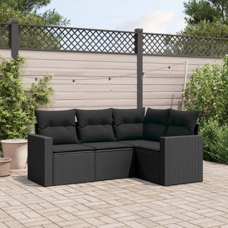 Modulaire tuinbank met waterdichte tas en zwart gepoedercoat staal - Modulaire tuinbanken