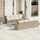 Modulaire tuinbank met waterdichte tas en zwart gepoedercoat staal - beige en crèmekleurig / 9 - Modulaire tuinbanken