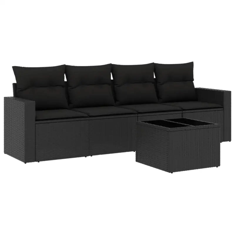 Modulaire tuinbank met zwart materiaal en gepoedercoat staal afmetingen - Modulaire tuinbanken