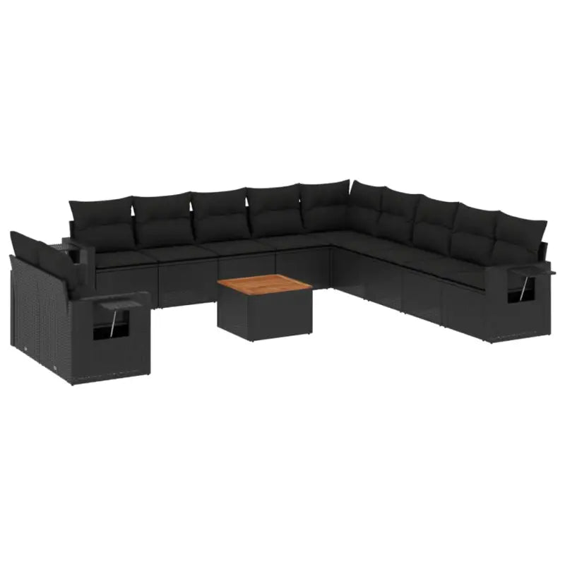 Modulaire tuinbank met zwart materiaal en gepoedercoat staal Afmetingen - Modulaire tuinbanken