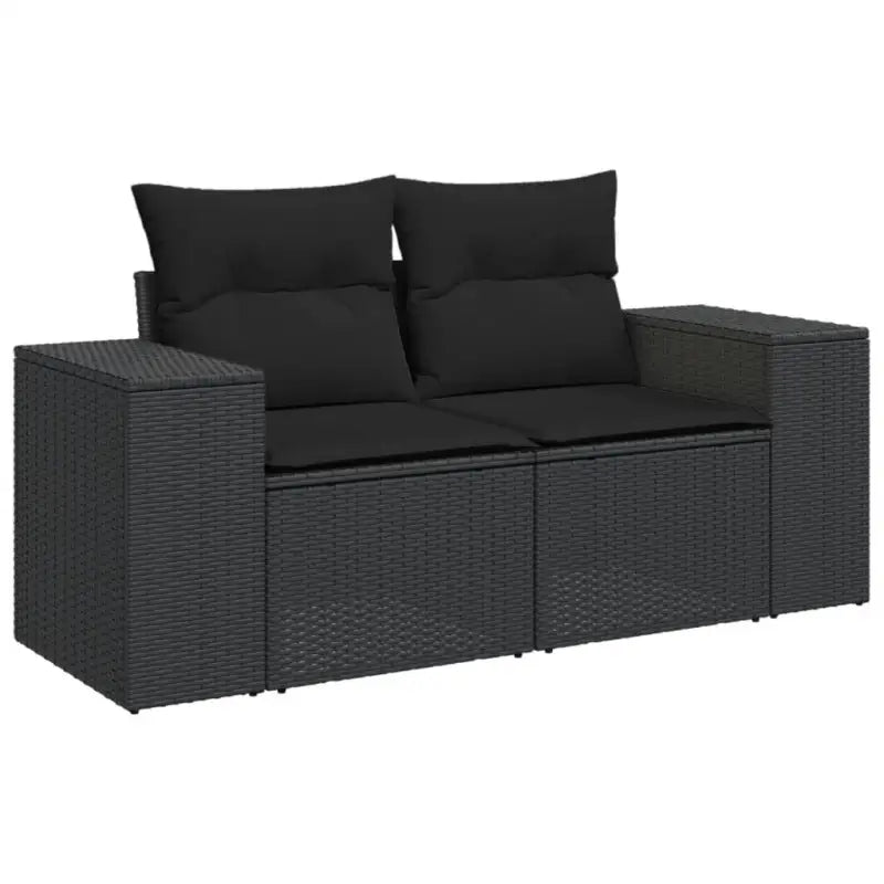 Modulaire tuinbank met zwart materiaal en gepoedercoat staal afmetingen - Modulaire tuinbanken