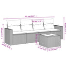 Modulaire tuinbank met zwart materiaal en gepoedercoat staal afmetingen - Modulaire tuinbanken