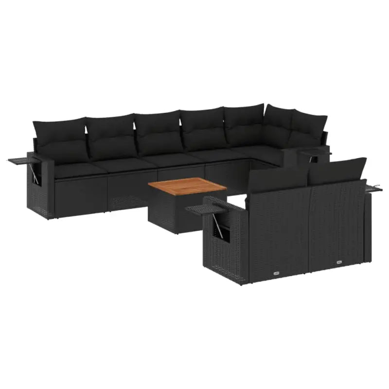 Modulaire tuinbank met zwart materiaal en gepoedercoat staal afmetingen - Modulaire tuinbanken