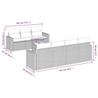 Modulaire tuinbank set in zwart materiaal met gepoedercoat staal - Modulaire tuinbanken