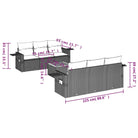 Modulaire tuinbank set met beige materiaal en gepoedercoat staal - Modulaire tuinbanken