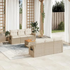 Modulaire tuinbank set met beige materiaal en gepoedercoat staal - beige en crèmekleurig / 1 - Modulaire tuinbanken