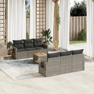 Modulaire tuinbank set met beige materiaal en gepoedercoat staal - Grijs / 1 - Modulaire tuinbanken
