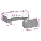 Modulaire tuinbank set met beige materiaal en gepoedercoat staal - Modulaire tuinbanken