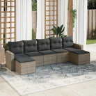 Modulaire tuinbank set met gepoedercoat staal en waterdichte tas - Grijs / 1 / Zonder tafel - Modulaire tuinbanken